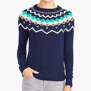 COPY - J. Crew • Lurex Fair Isle Sweater